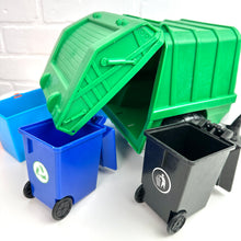 Load image into Gallery viewer, Recycling Truck &amp; Dumpsters Play Set