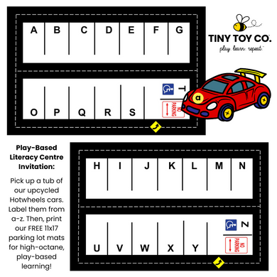 FREE DOWNLOAD: Letter Matching Parking Lots