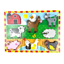 Load image into Gallery viewer, Wooden Chunky Puzzle: Farm Animals