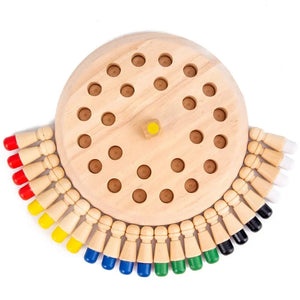 Wooden Memory Game: Colour Matching